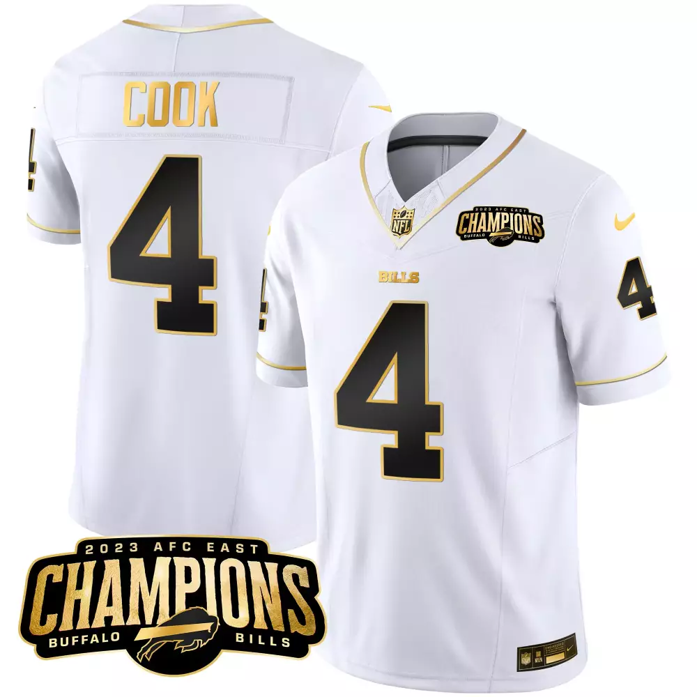 Cook 4 Buffalo Bills 2023 White Vapor Jersey | Bills Mafia Edition | Stitched Fan Gear | For Men, Women & Youth