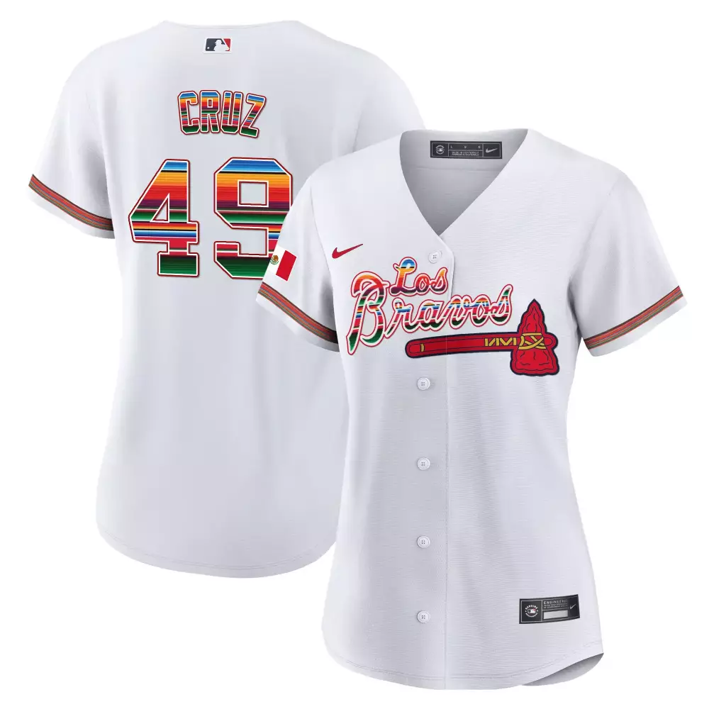 cruz 49 los bravos 2023 men s all stitched vapor jersey red with patch