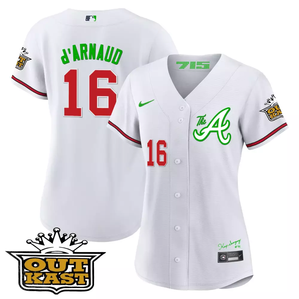 d arnaud 16 atlanta braves 2023 women s all stitched vapor jersey white blue