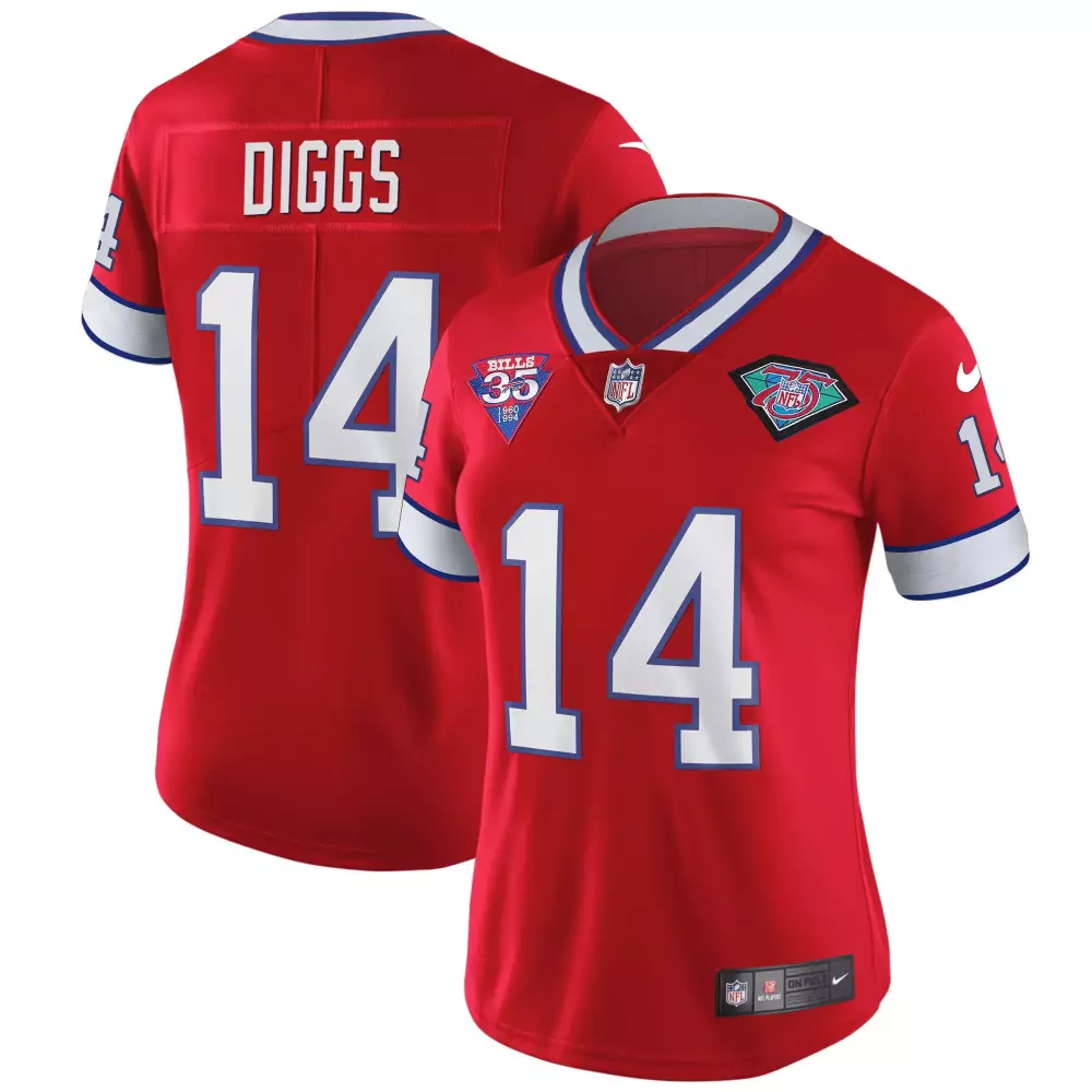 Stefon Diggs 2023 Women's Vapor Jersey | Red 35th Anniversary Edition | Limited Edition Fan Gear | For Women