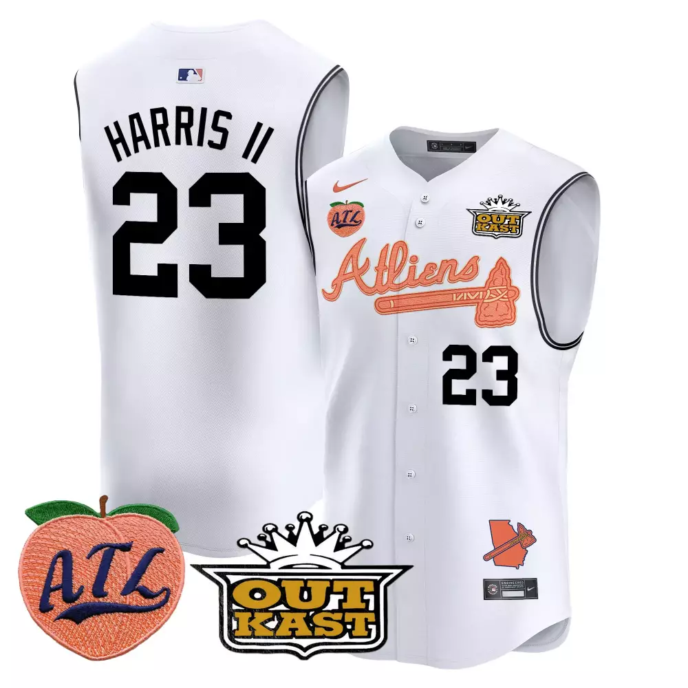 Harris II Atlanta Athenians 2023 Stitched Vapor Jersey | Purple Outkast Edition | Replica Fan Gear | For Men, Women & Youth