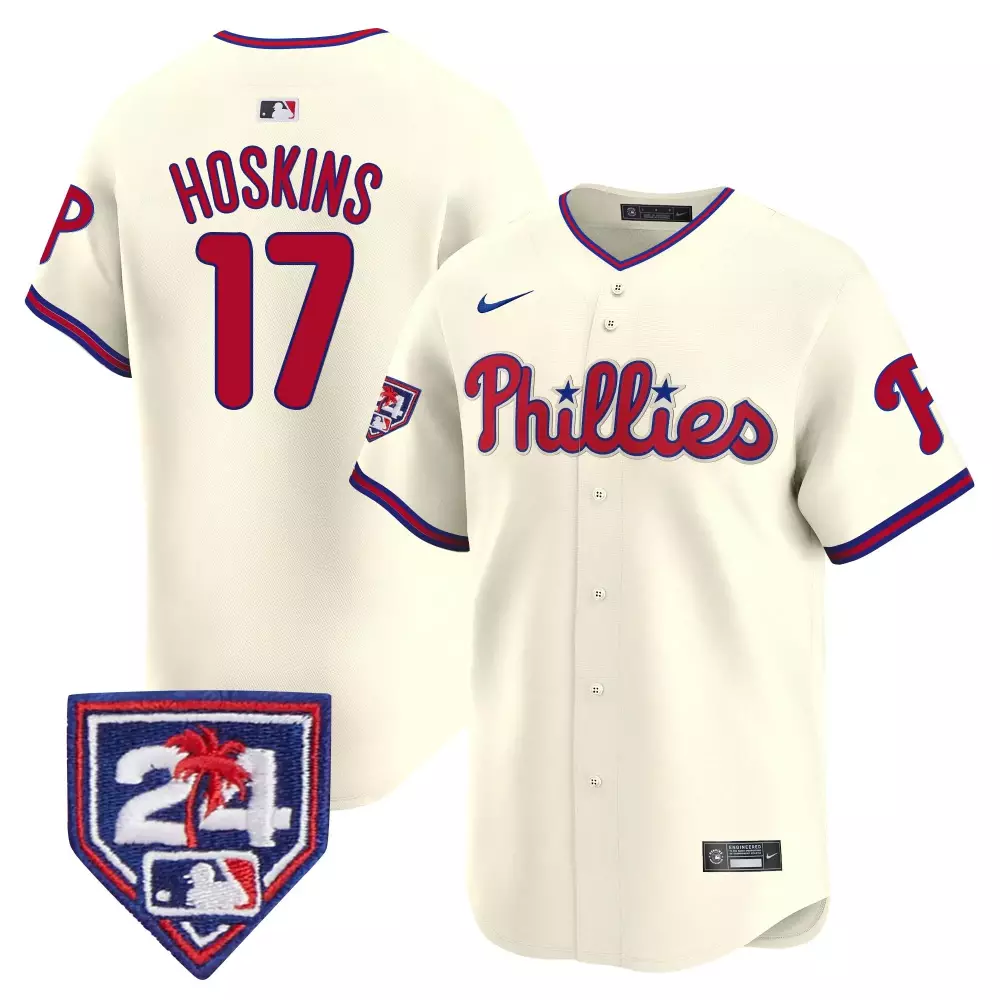 hoskins 17 phillies 2024 men s all stitched vapor jersey with patch
