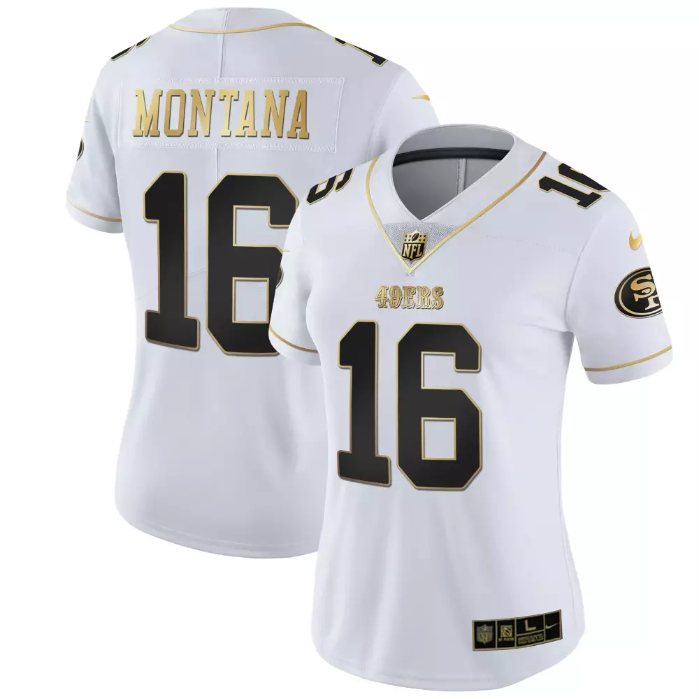 Joe Montana San Francisco 49ers 2023 Women's Stitched Vapor Jersey | Classic White Fan Gear | Perfect Gift Idea | For Men, Women & Youth