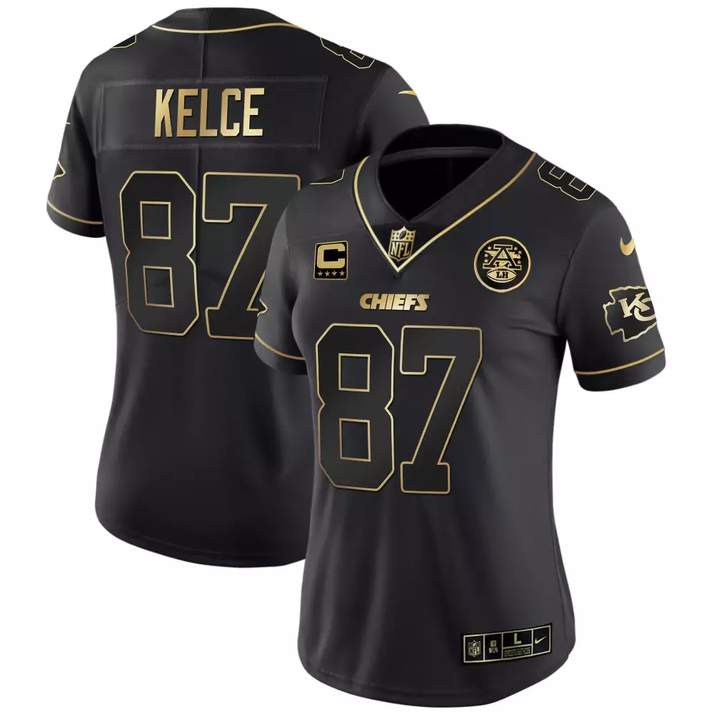 Kelce 87 Kansas City Chiefs 2023 Women's All Stitched Vapor Jersey | White Super Bowl Champions | Limited Edition Fan Gear | For Men, Women & Youth