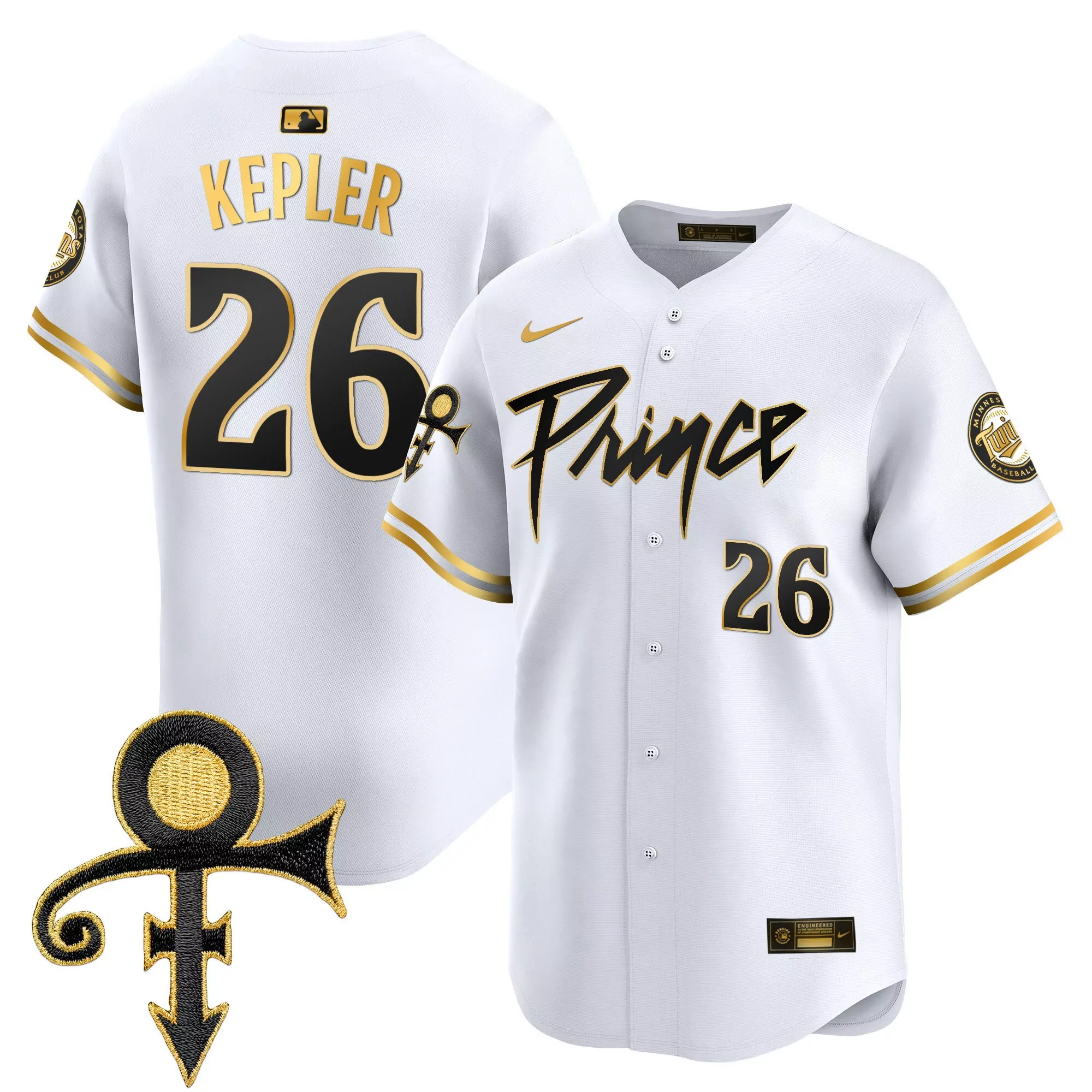 kepler 26 minnesota twins 2023 men s all stitched vapor jersey white prince edition