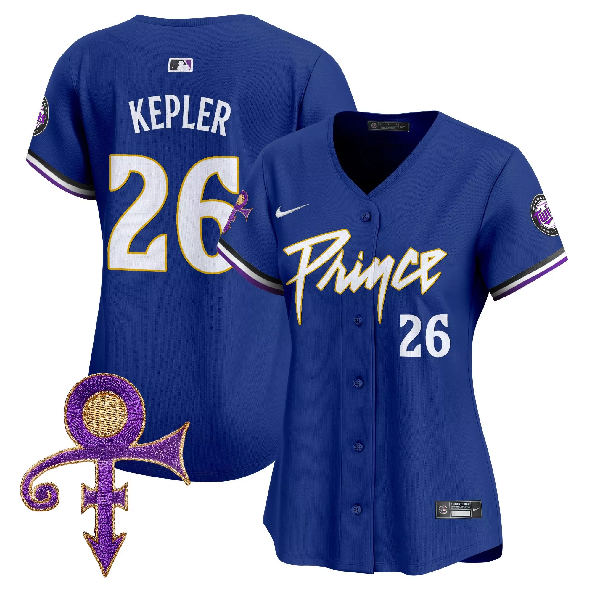 kepler 26 minnesota twins 2023 women s all stitched vapor jersey purple edition