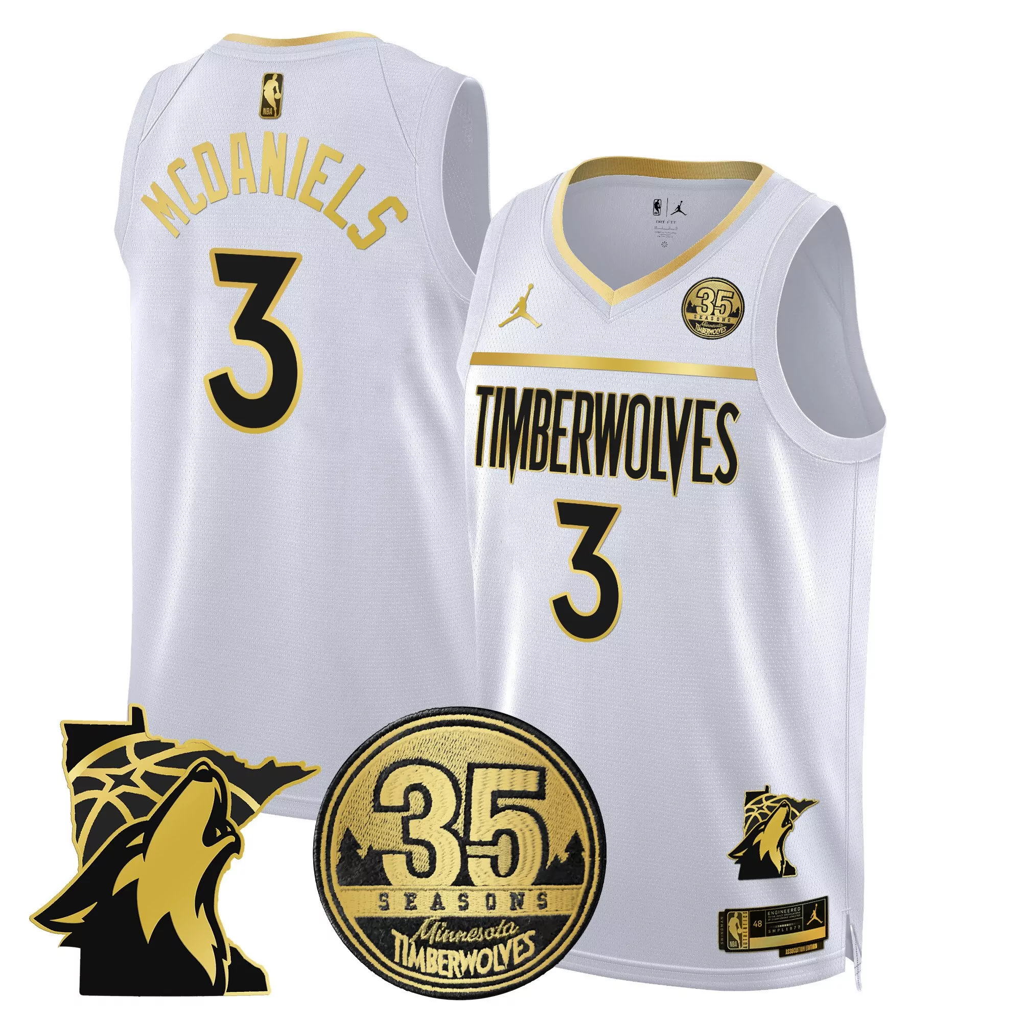 mcdaniels 3 minnesota timberwolves 2023 men s all stitched vapor jersey gray