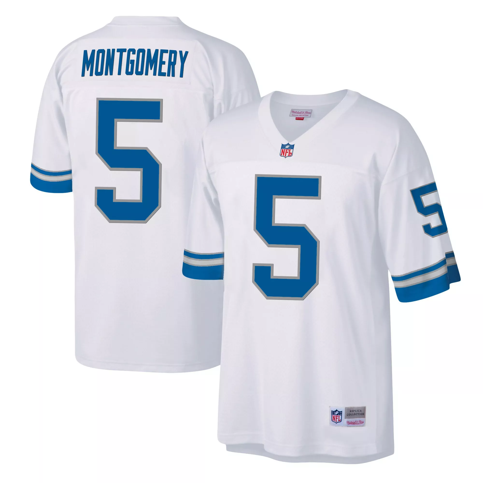 montgomery 5 detroit lions 2023 men s all stitched vapor jersey white