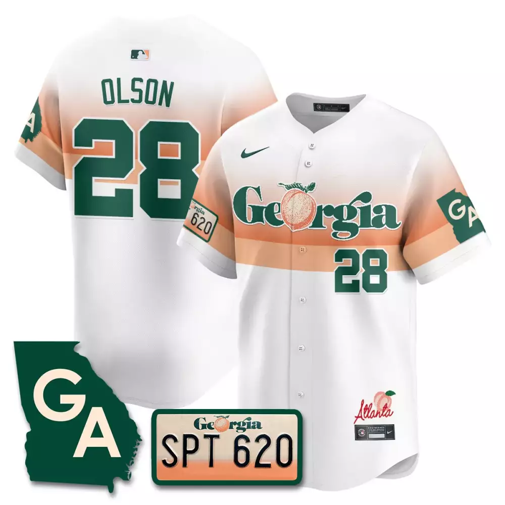 Olson 28 Georgia 2023 Men's Stitched Vapor Jersey | SPT 620 Colorway | Replica Fan Gear | For Men, Women & Youth