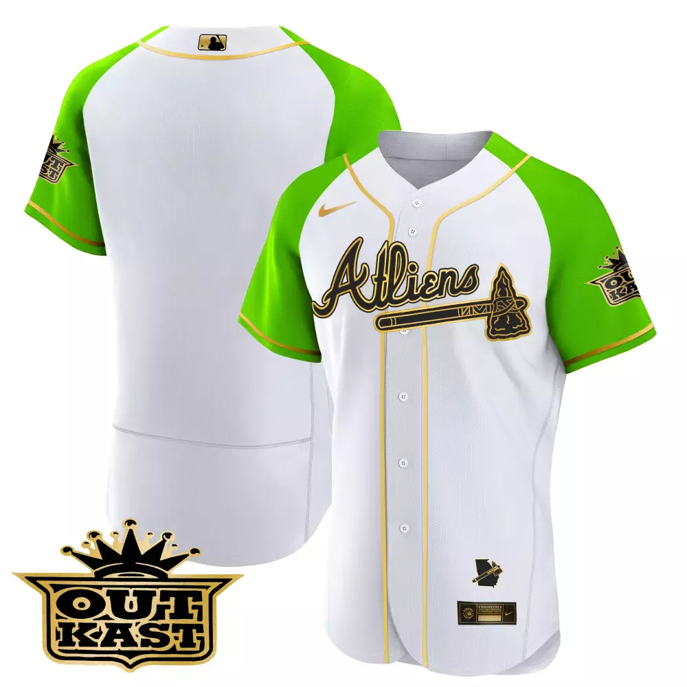 outkast 0 atlanta 2023 men s all stitched vapor jersey green white edition