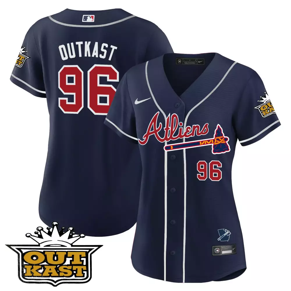 outkast 96 atlanta 2023 women s all stitched vapor jersey navy edition