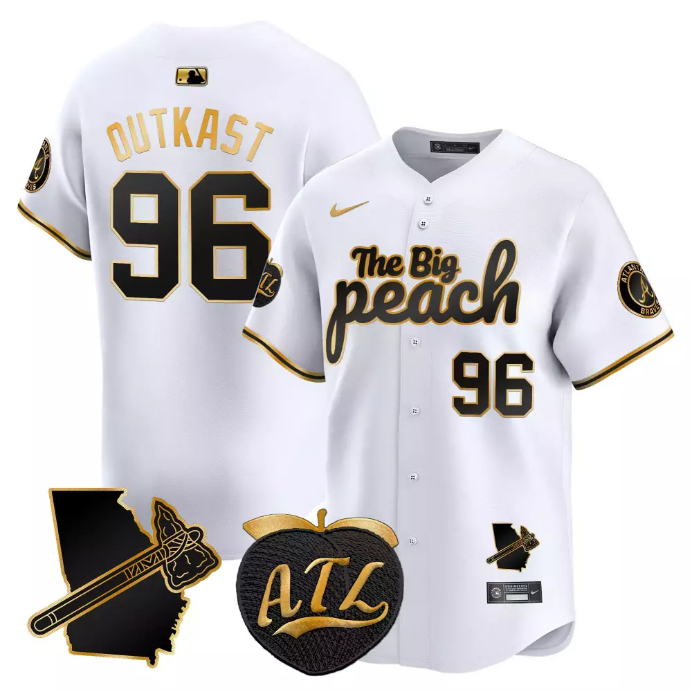 outkast 96 atlanta braves 2023 men s all stitched vapor jersey white the big peach edition