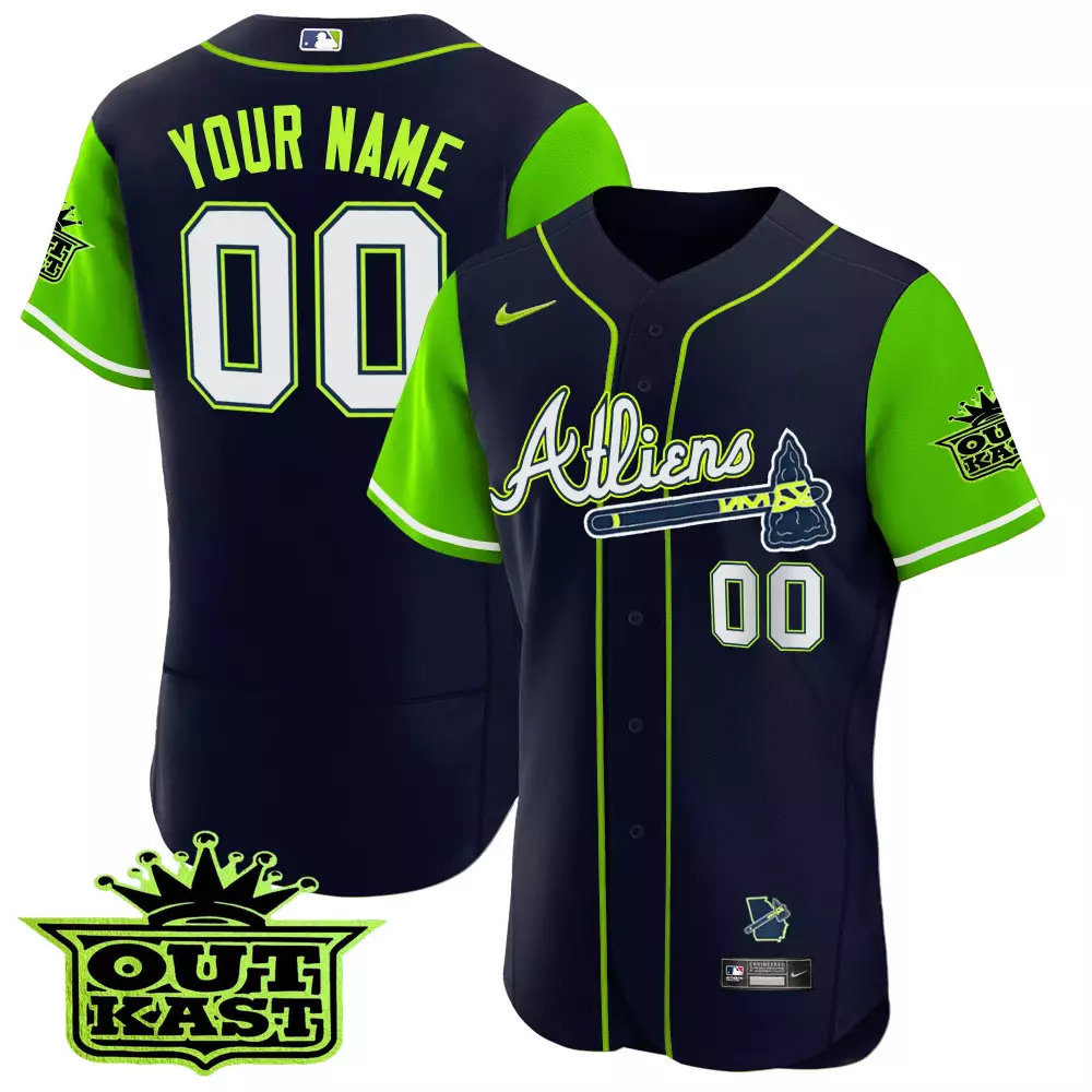outkast athenians 00 all stitched vapor jersey 2023 men s navy green edition 1