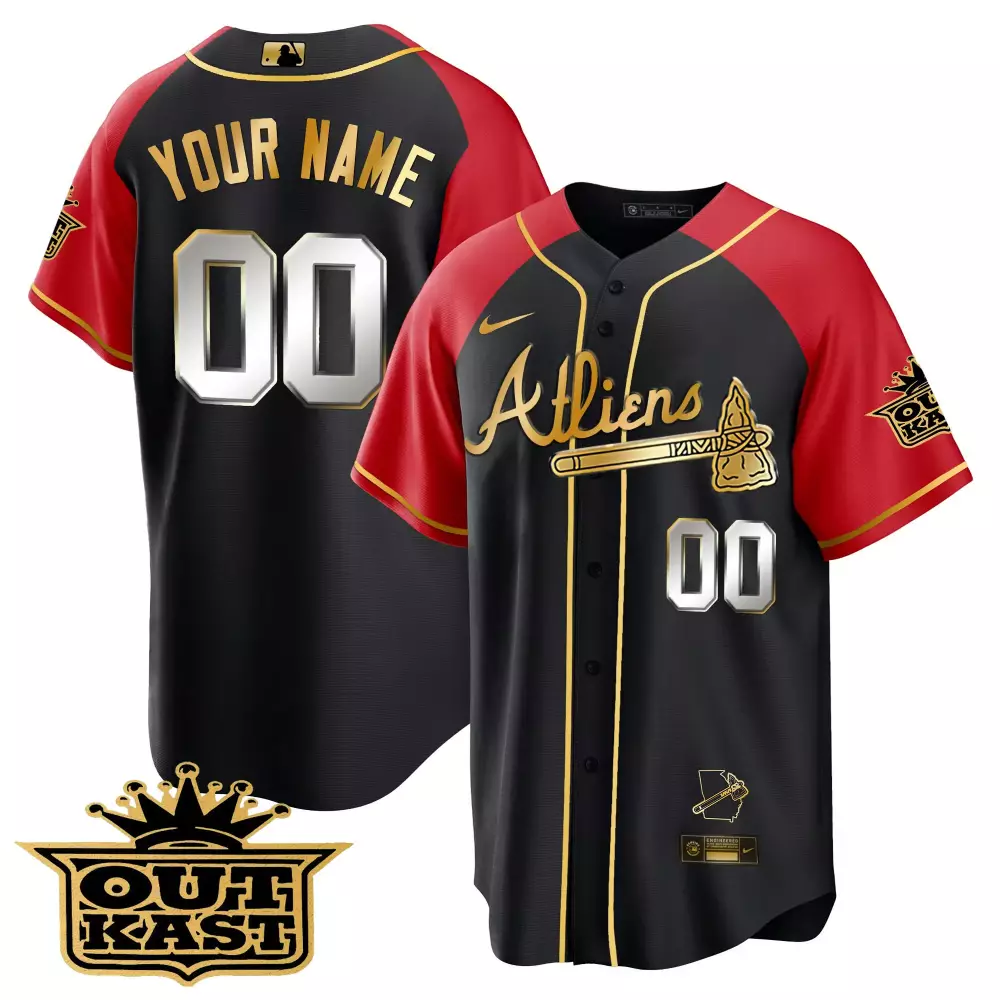 Outkast Atlanta 0 Men's 2023 White & Gold Vapor Jersey | All Stitched Limited Edition Fan Gear | For Men, Women & Youth
