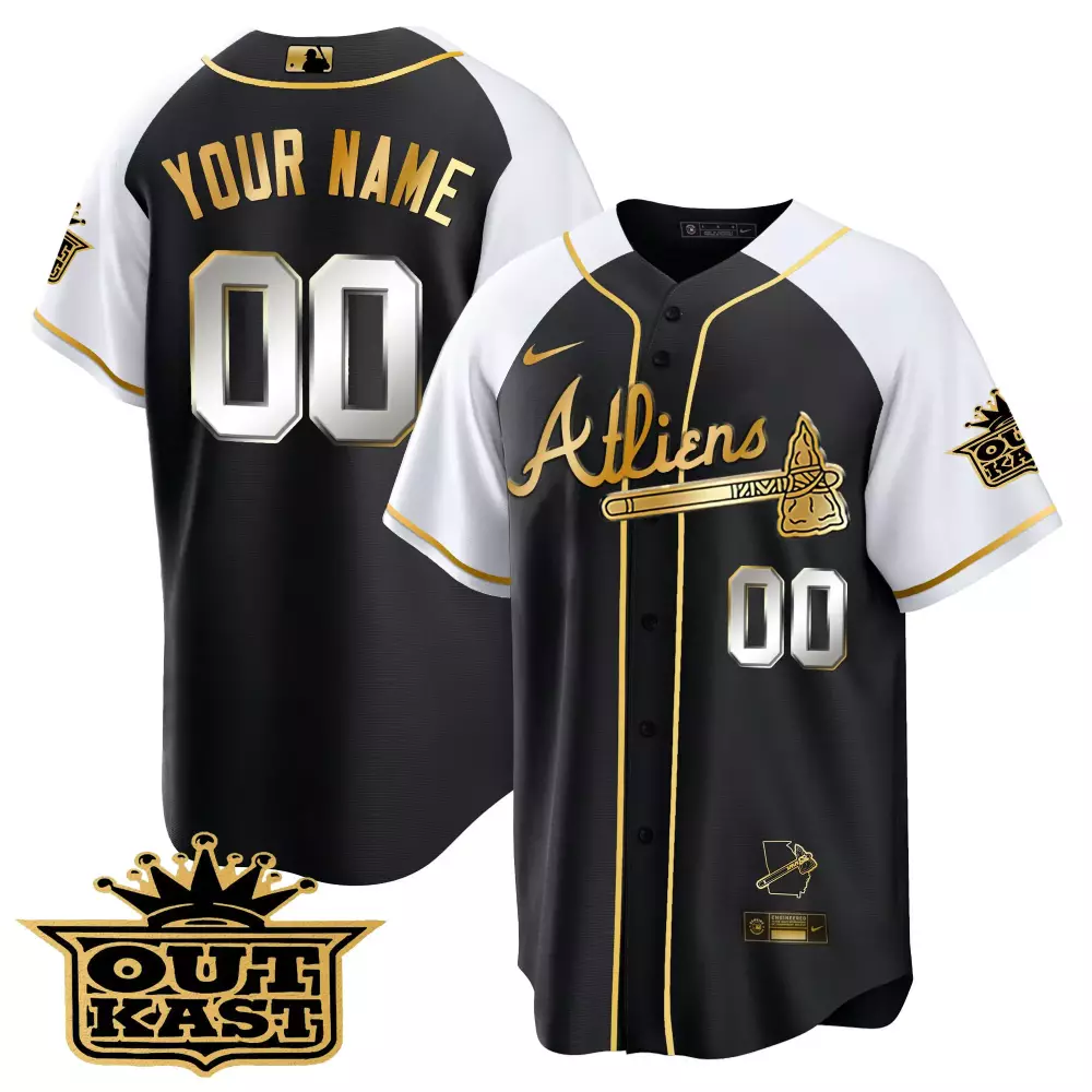 Outkast Atlanta 00 Men's Limited Edition Black Vapor Jersey 2023 | All Stitched Fan Gear | For Men, Women & Youth