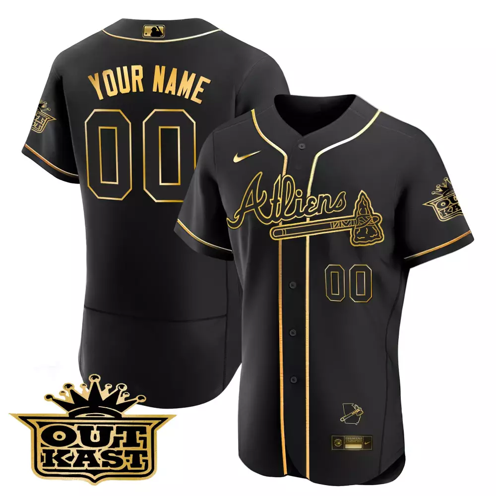 Outkast Atlanta 00 Men's Limited Edition Black Vapor Jersey 2023 | All Stitched Fan Gear | For Men, Women & Youth