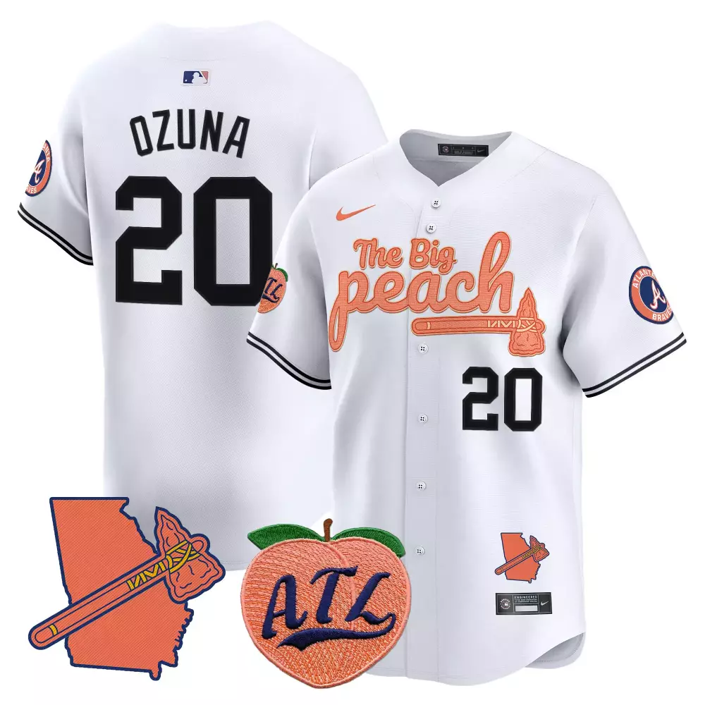 ozuna 20 atlanta braves 2023 men s all stitched vapor jersey white red blue usa design