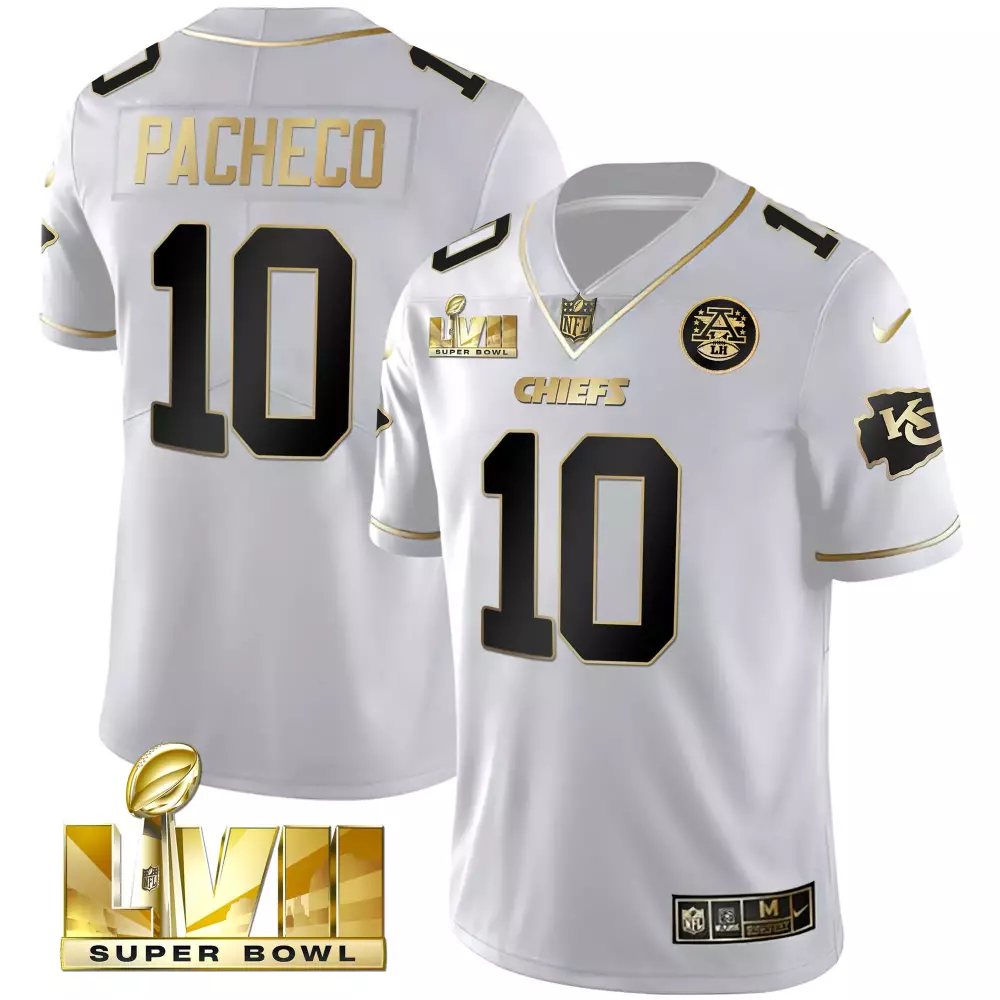Pacheco 10 Chiefs 2023 Stitched Vapor Jersey | Super Bowl LVII Edition Red | Limited Edition Fan Gear | For Men, Women & Youth
