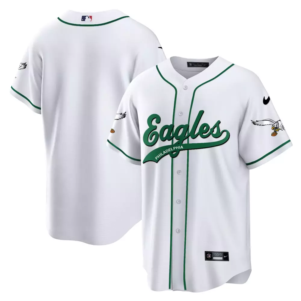 White All Stitched Vapor Jersey | Philadelphia Eagles 2023 | With Patch | For Men, Women & Youth