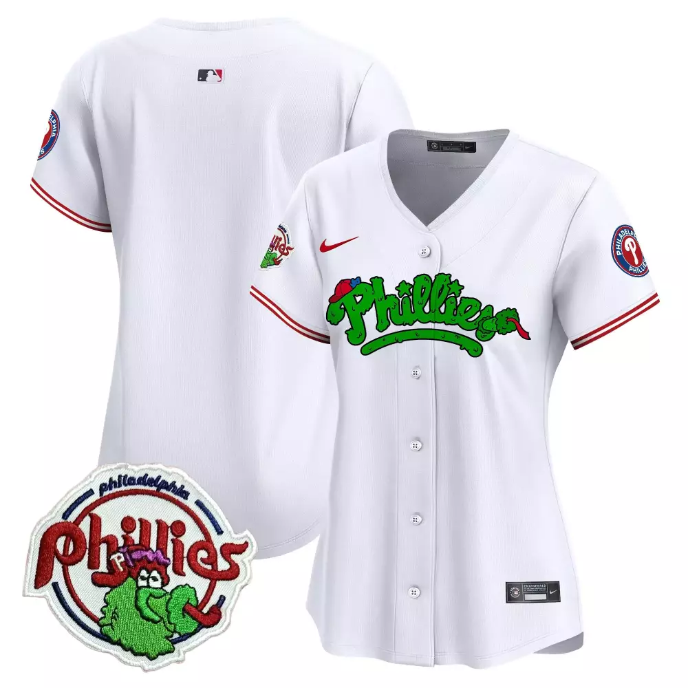 2023 Philadelphia Phillies Women's Stitched Vapor Jersey | White & Green Design | Perfect Fan Gear | For Men, Women & Youth