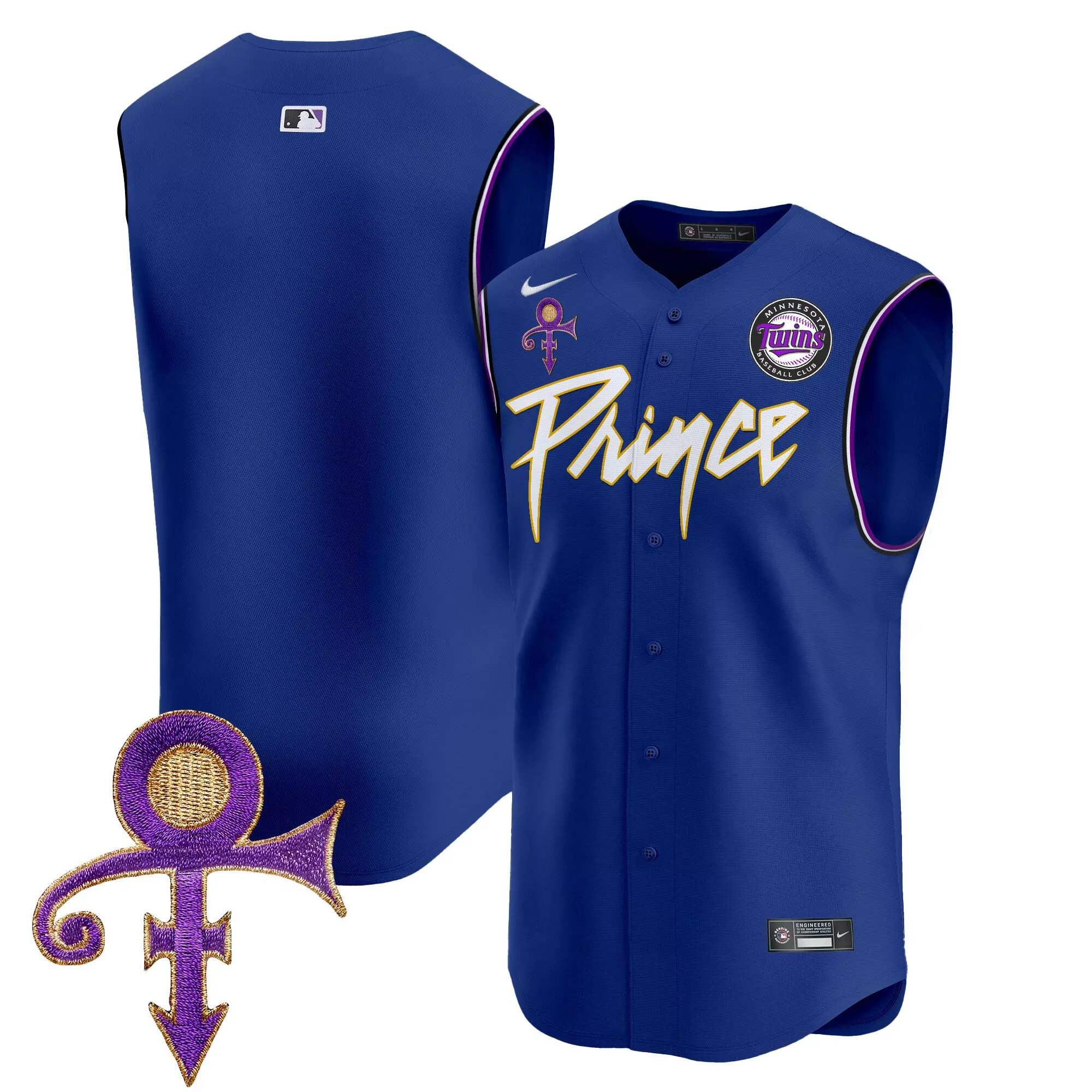 prince 34 minnesota twins 2023 men s all stitched vapor jersey blue with patch