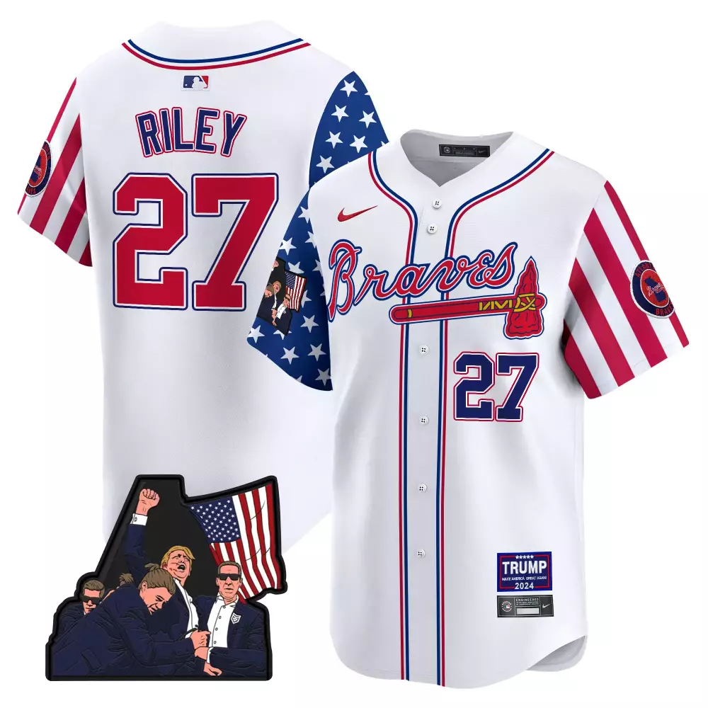 Riley 27 Atlanta Braves 2024 Stitched Vapor Jersey | White Design | Men's Replica Fan Gear | For Men, Women & Youth