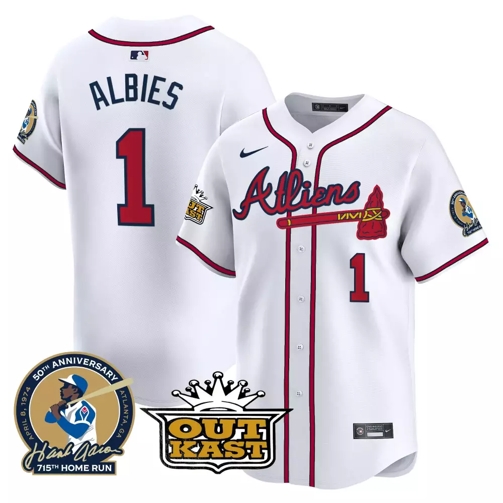Ronald Albies 1 Atlanta Braves 2023 Stitched Vapor Jersey | White Champions Edition | Limited Edition Fan Gear | For Men, Women & Youth