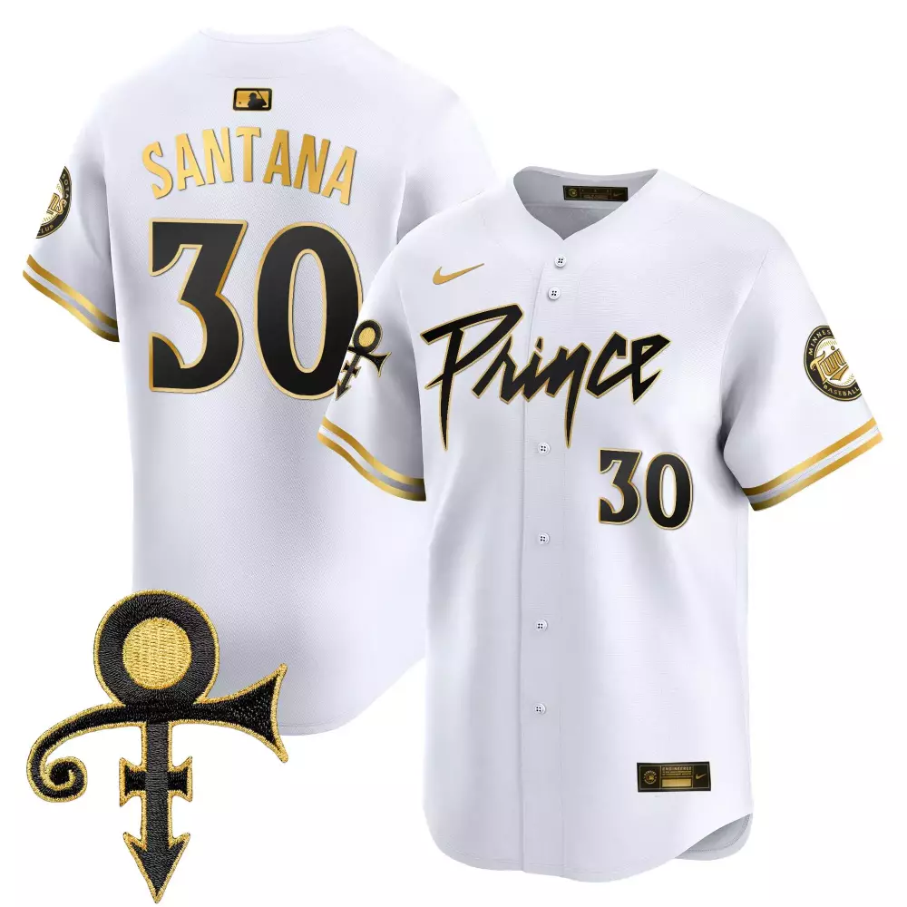 santana 30 prince 2023 men s all stitched vapor jersey white purple special edition