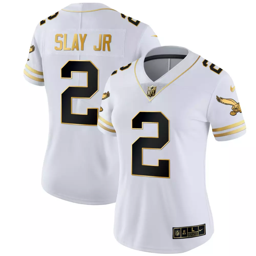 Slay Jr. Philadelphia Eagles 2023 Women's Vapor Jersey | Stitched White | Game Day Outfit | For Women, Men & Youth