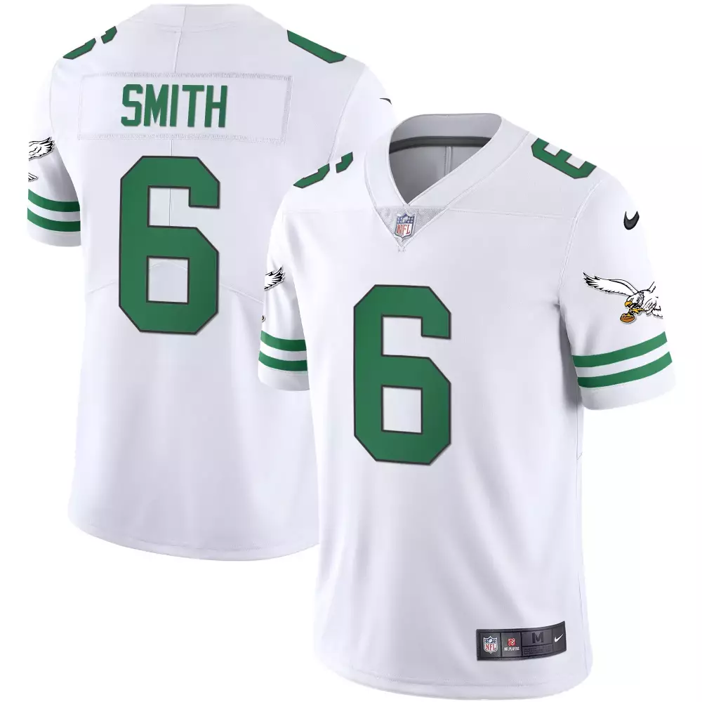 Smith 6 Philadelphia Eagles 2023 Stitched Vapor Jersey | Black Fly Eagles Fly Patch | Limited Edition Fan Gear | For Men, Women & Youth