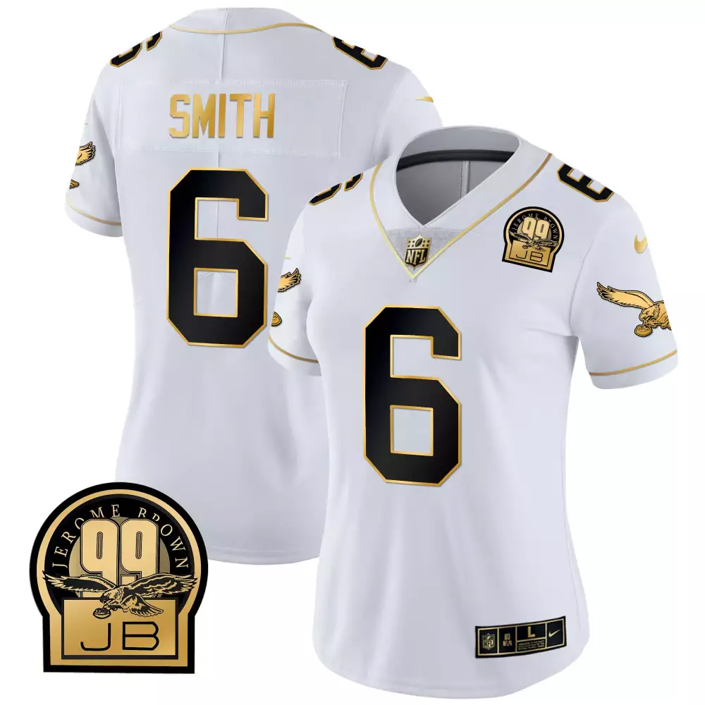 Smith 6 Philadelphia Eagles 2023 Stitched Vapor Jersey | White Green Fly Eagles Fly | Replica Fan Gear | For Men, Women & Youth