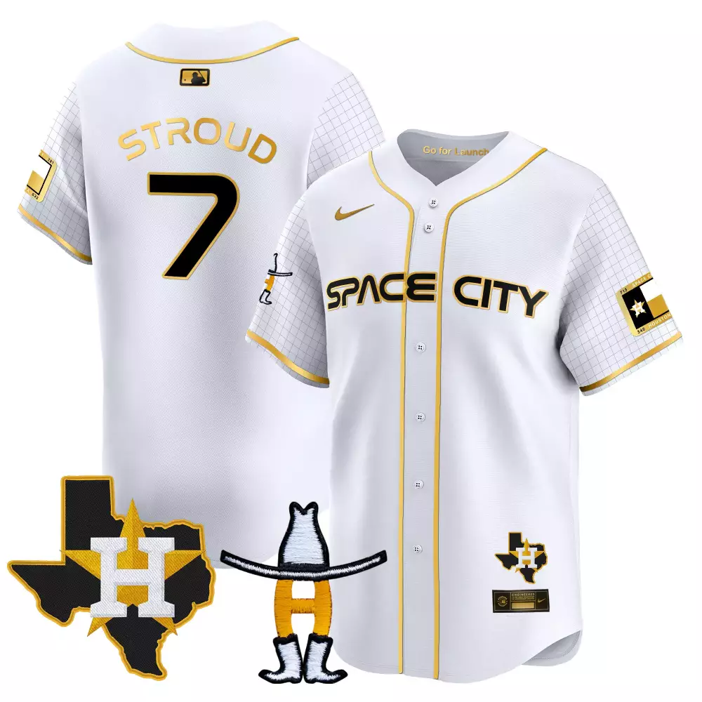 Stroud 7 Houston Astros 2023 Stitched Vapor Jersey | White Peanuts Design | Limited Edition Fan Gear | For Men, Women & Youth