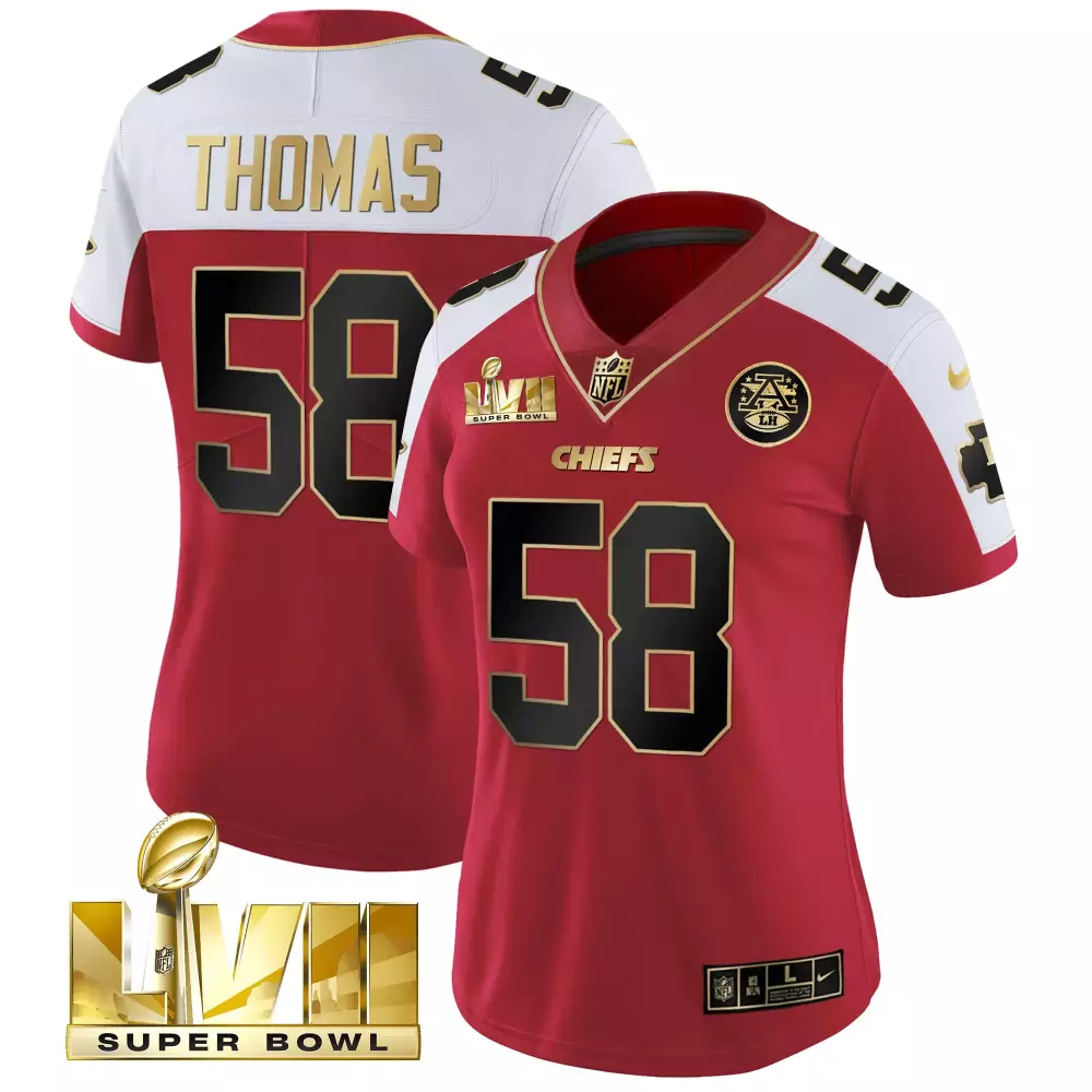 Thomas 58 Kansas City Chiefs Black Stitched Jersey | Name Patch Men’s Style 2023 | Limited Edition Fan Gear | For M