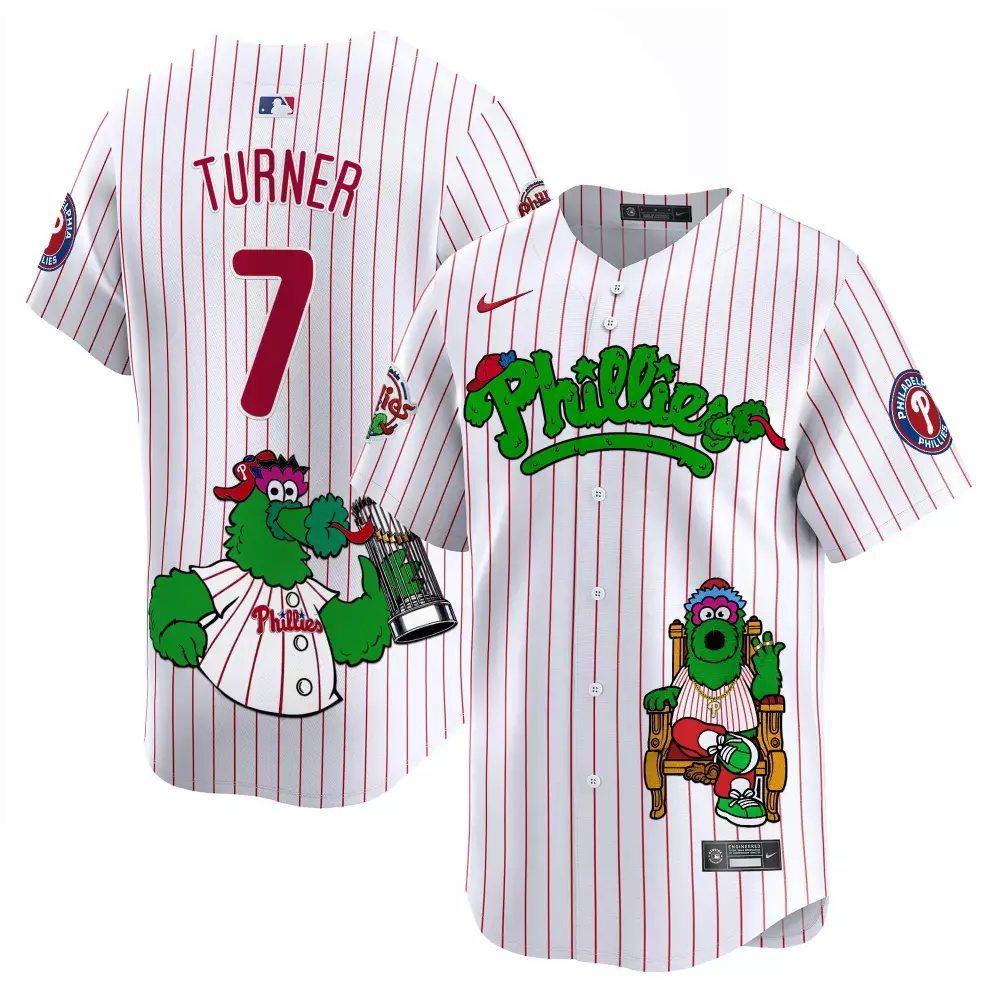 Turner 7 Philadelphia Phillies 2023 Vapor Jersey | Stitched Green Design | Limited Edition Fan Gear | For Men, Women & Youth