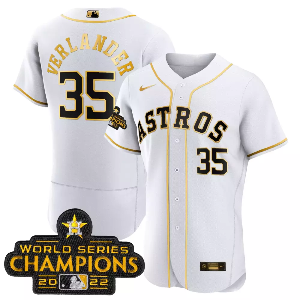 Verlander Houston Astros 2022 Men’s All Stitched Vapor Jersey | World Series Champions Black Edition | Fan Gear for Game Day | For Men, Women & You