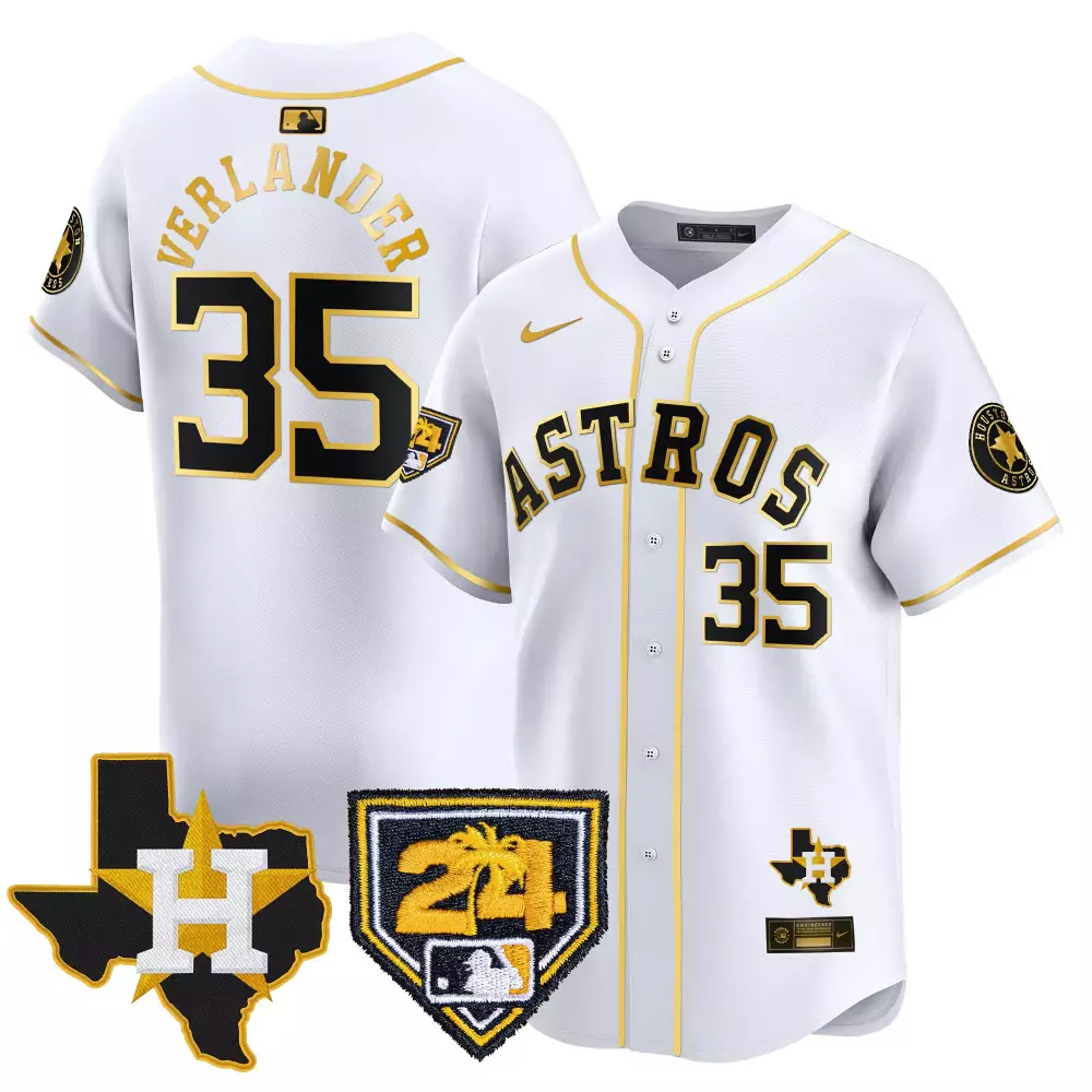 Verlander 35 Houston Astros 2024 Men's Orange Stitched Jersey | Mexico City Series | All Stitched | For Men, Women & Youth