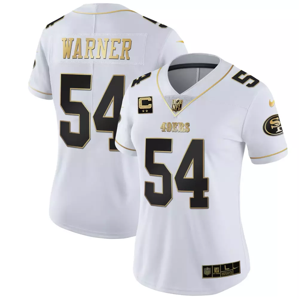 Warner 54 San Francisco 49ers 75th Anniversary Jersey | White Stitched | Game Day Outfit | For Men, Women & Youth