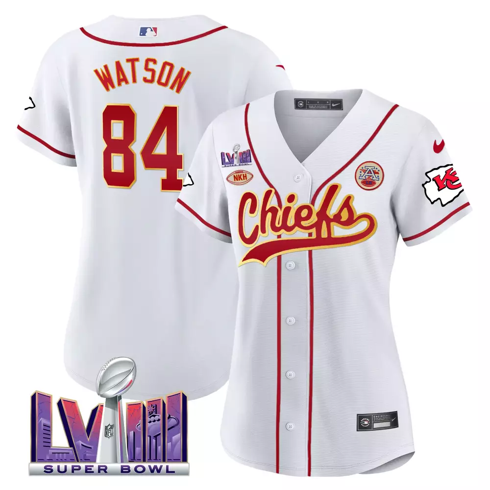 watson 84 kansas city chiefs 2023 women s all stitched vapor jersey super bowl edition 1