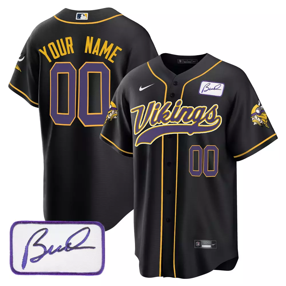 Your Name 00 Minnesota Vikings 2023 Men's All Stitched Vapor Jersey | Black Edition | Custom Fan Gear for Game Day | For Men, Women & Youth