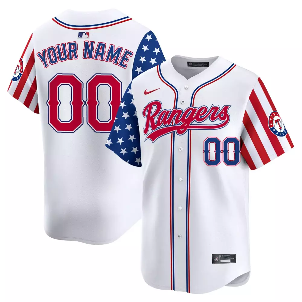 Texas Rangers 2023 Your Name 00 Men's All Stitched Vapor Jersey | White | For Men, Women & Youth