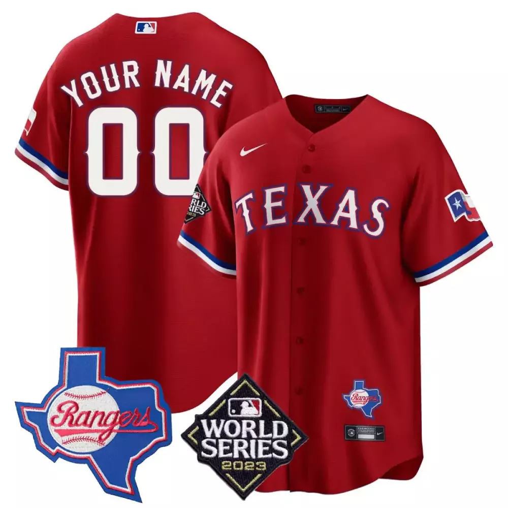 Texas Rangers 2023 Red Men's Vapor Jersey | Stitched with Name Patch | For Men