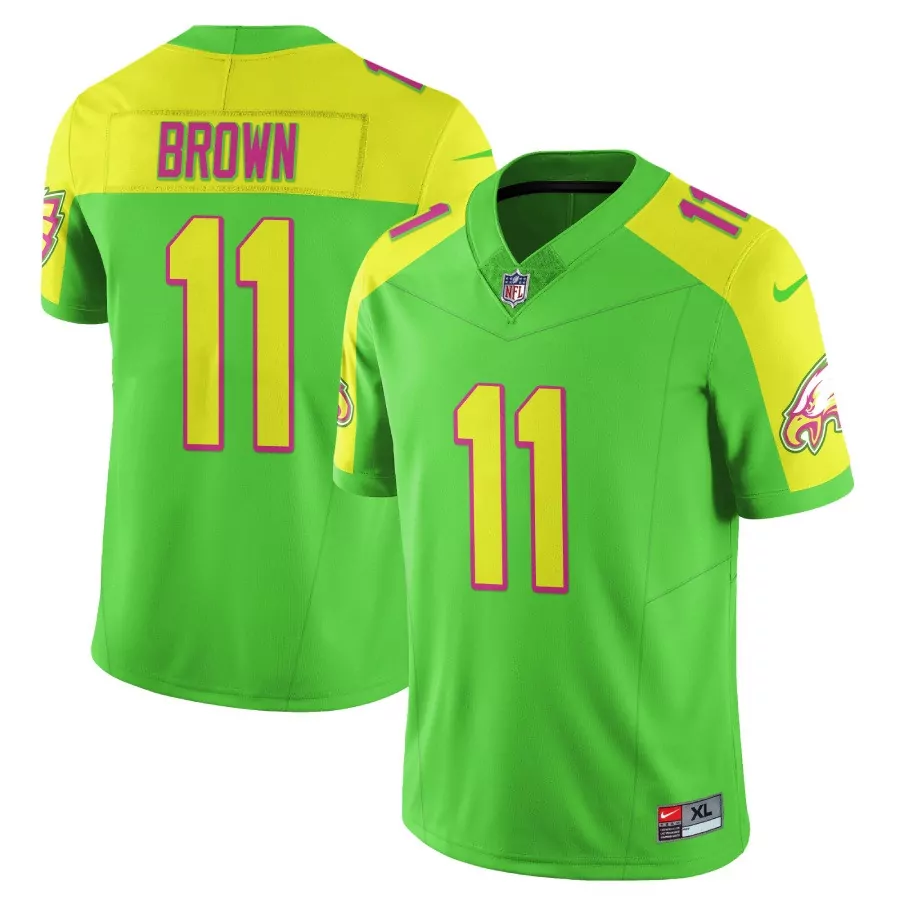 a j brown 11 philadelphia eagles black super bowl lii jersey all stitched men s style