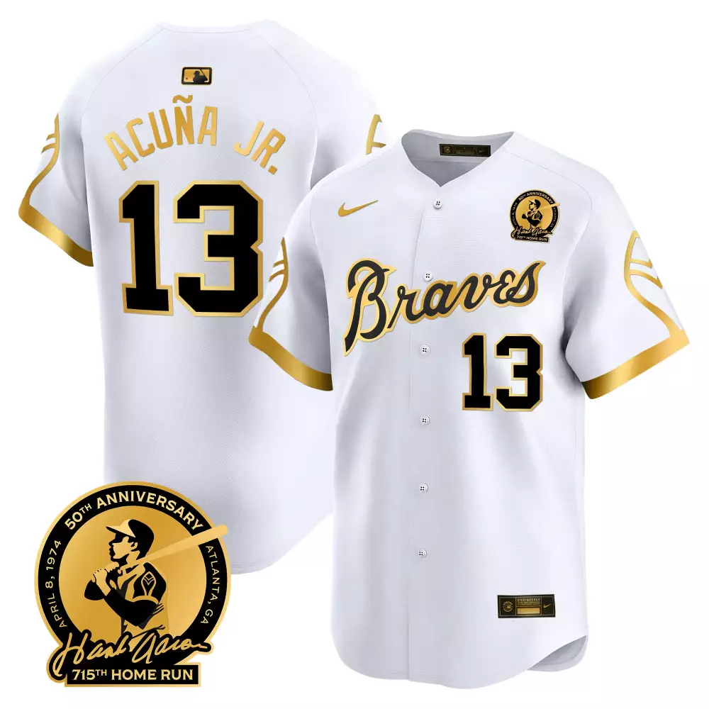 Acuna Jr. 27 Atlanta Braves White All Stitched Vapor Jersey | 2023 Limited Edition | Fan Gear | For Men, Women & Youth