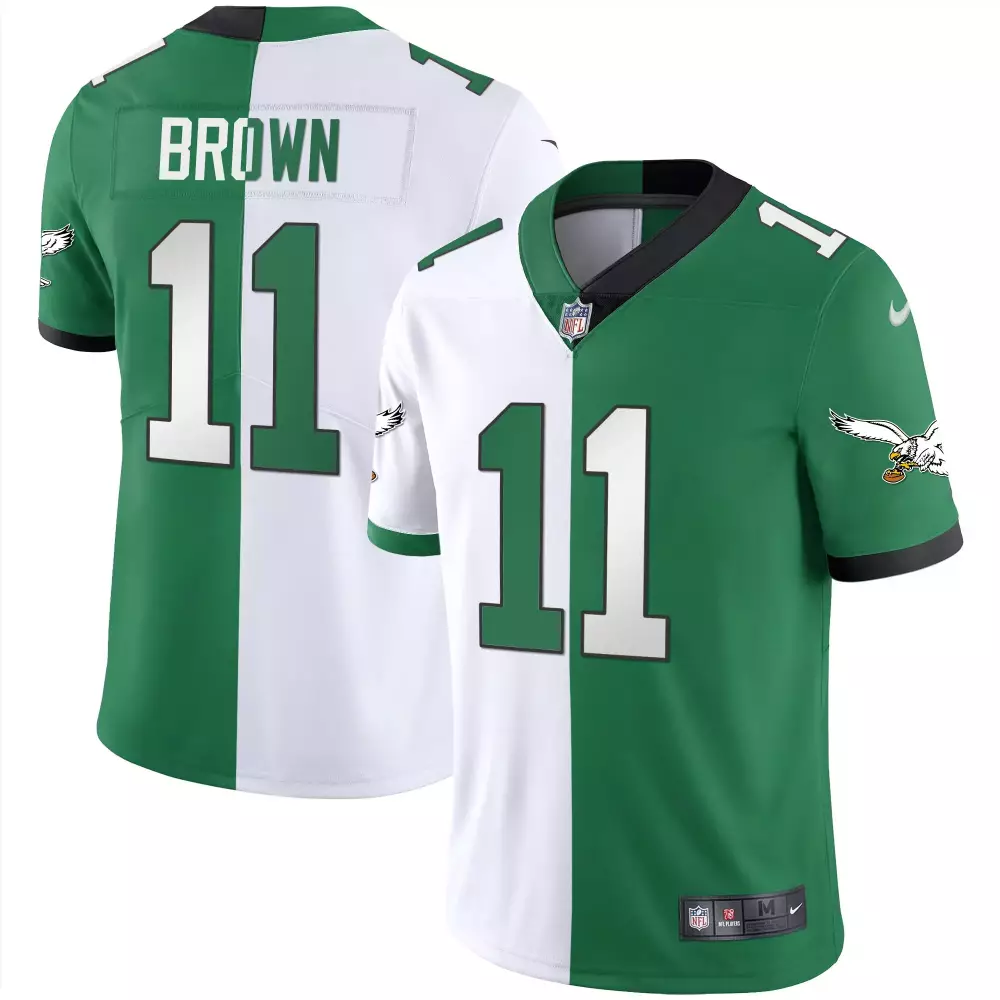 AJ Brown Philadelphia Eagles 2023 Men's Black and White Vapor Jersey | Stitched Style | Limited Edition Fan Gear