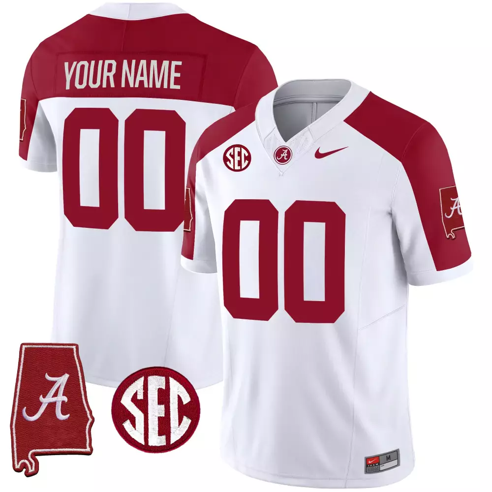 Alabama Crimson Tide Custom Stitched Jersey Red | Name Patch 2023 | Fan Gear for Men, Women & Youth