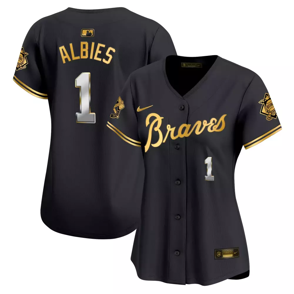 albies 1 atlanta braves white stitched jersey with name patch men s 2023 style