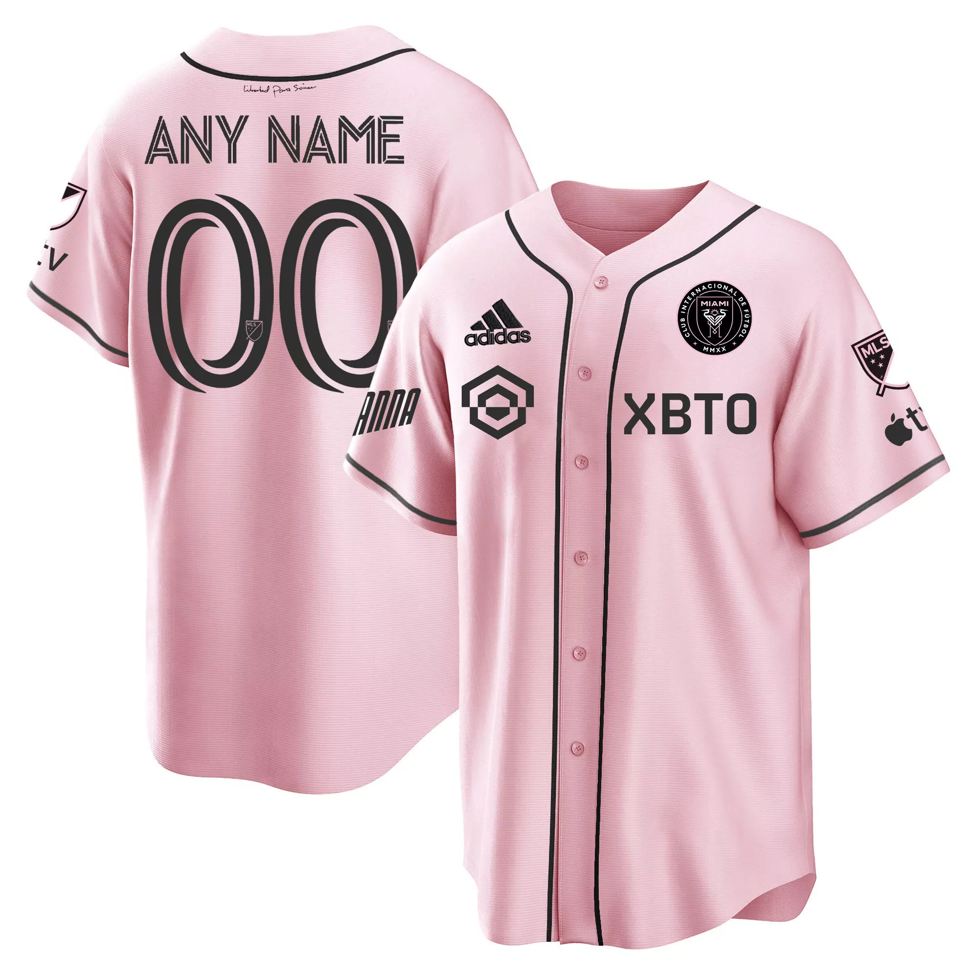 any name 00 inter miami pink all stitched custom jersey name patch 2023 men s style