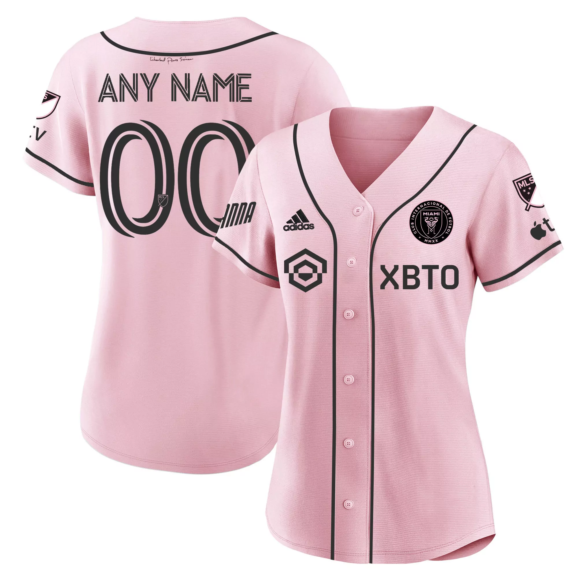 any name 00 inter miami pink all stitched custom jersey name patch 2023 men s style