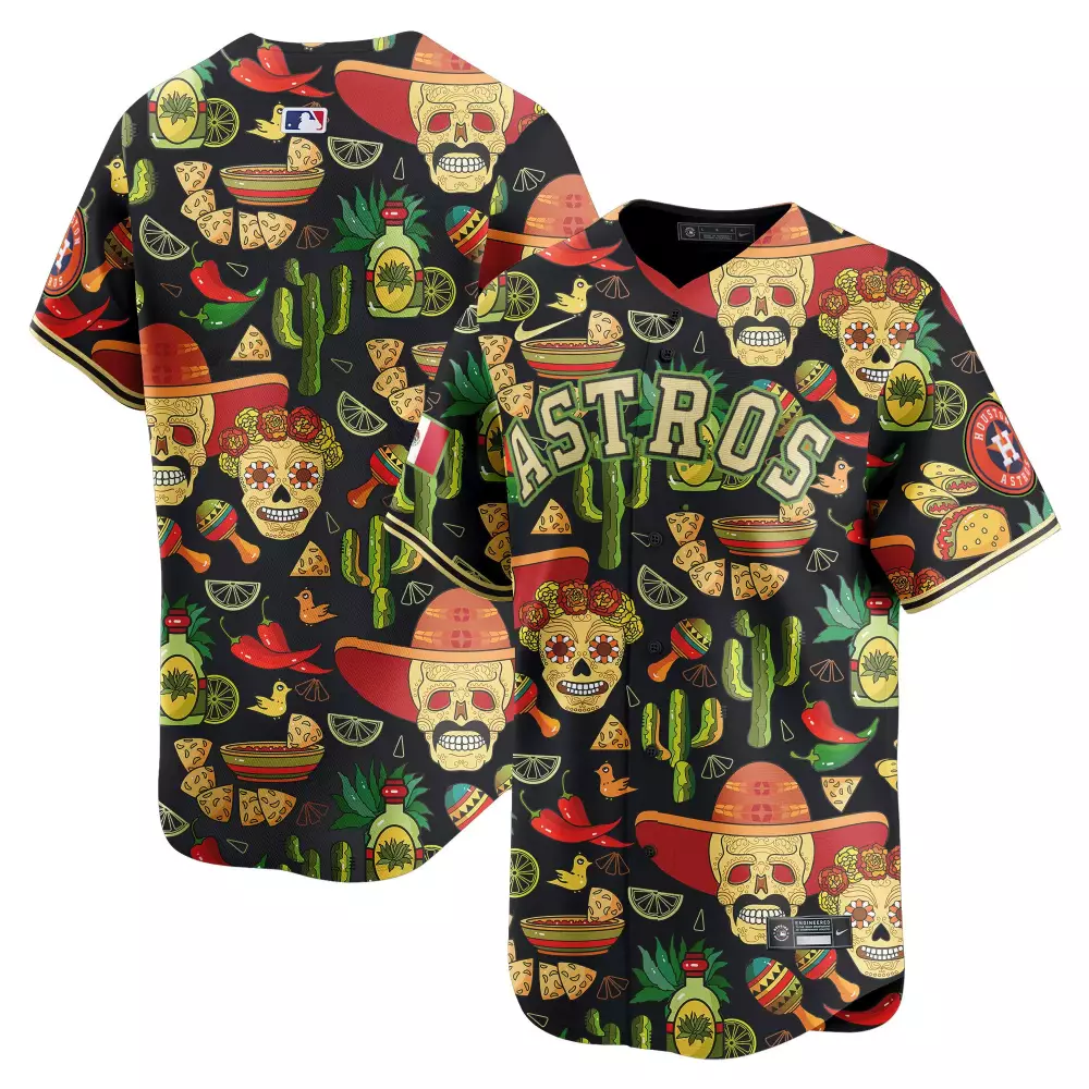 Yordan Alvarez Astros Black Stitched Jersey 2023 | Cinco de Mayo Style | Men's Fan Gear | For Men, Women & Youth