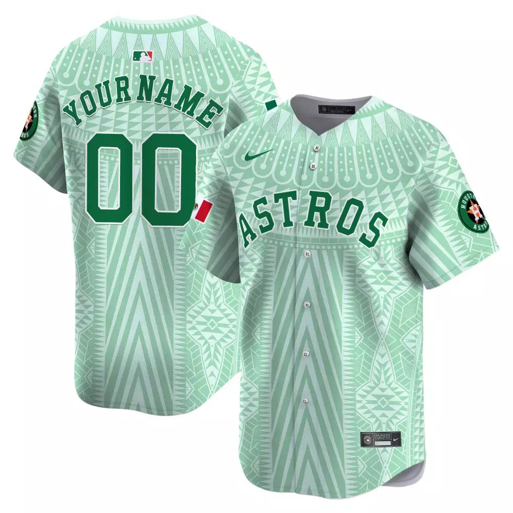 Astros Custom Stitched Jersey 2023 | Mint Green Name Patch | Unique Style for Fans | For Men, Women & Youth